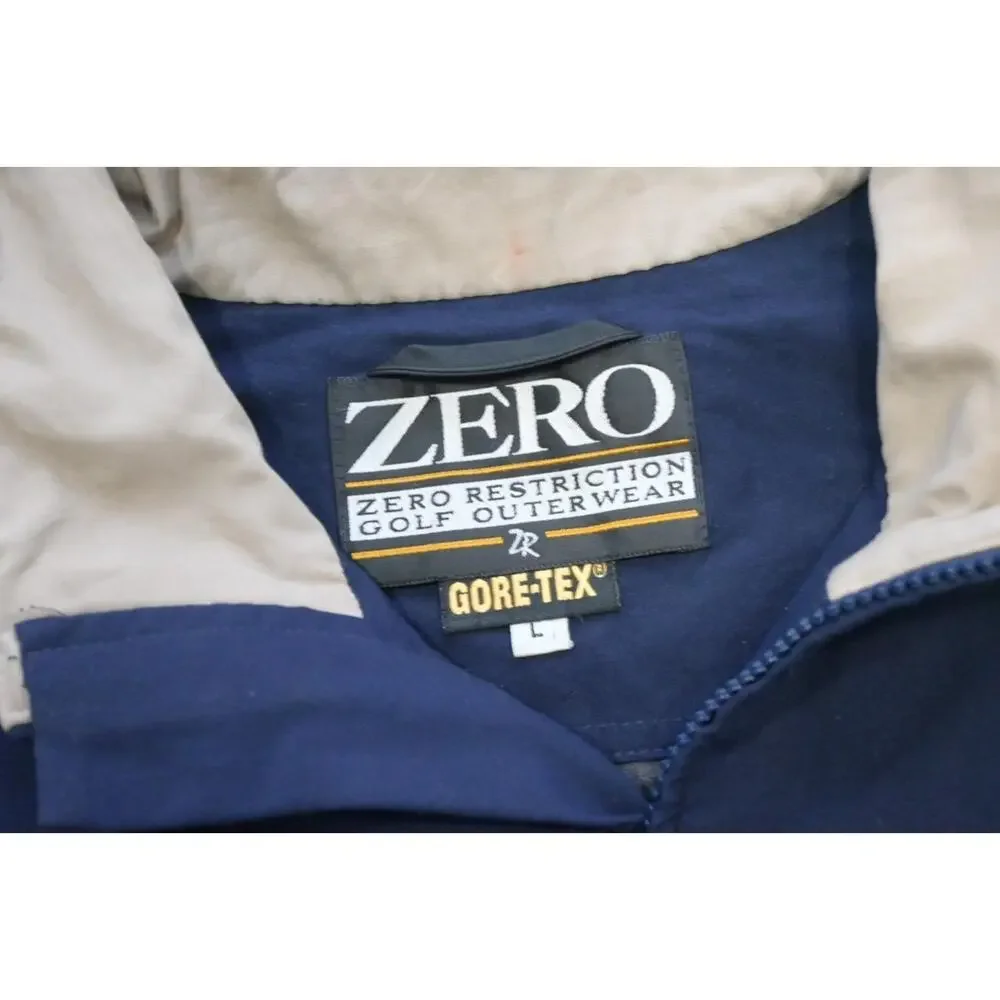 Zero Restriction‎ Gore-Tex Golf Jacket Made in USA Windbreaker Mens Sz Large